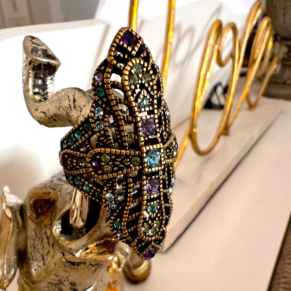 Heidi Daus North/South Ring with Swarovski Crystals